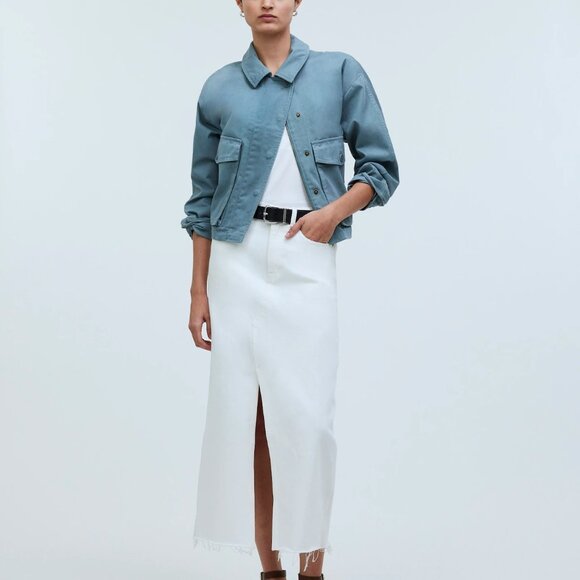 NWT Madewell Cropped Cargo Jacket (100% Cotton Canvas, XXS) NWT - Picture 2 of 7